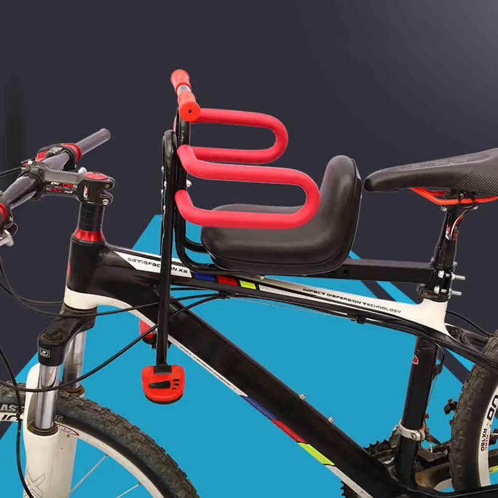 Переднее детское сиденье для горного велосипеда велосипедная Рама седло кожаное