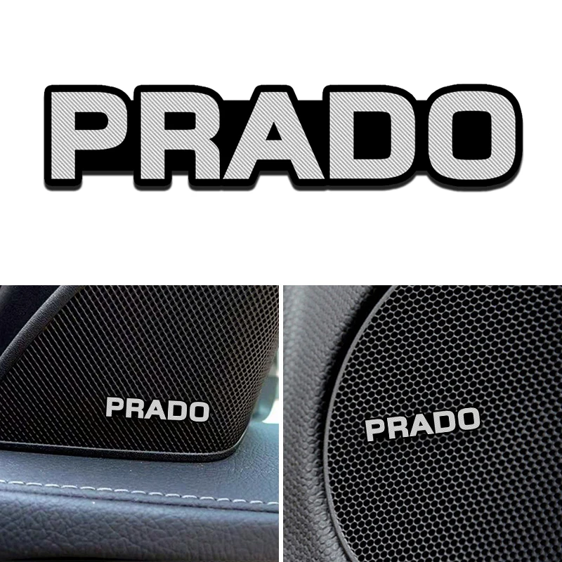 4Pcs Aluminum Car Interior Door Audio Decoration Trim Stickers for Toyota c-hr Prado rav4 Yaris hilux prius avensis Styling | Автомобили и