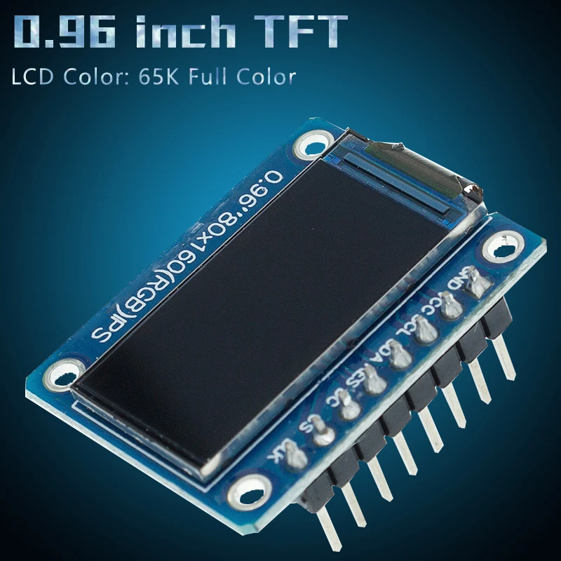TFT дисплей 0 96/1 3 1 44 дюймов IPS 7P SPI HD 65K полноцветный ЖК модуль ST7735 Привод IC 80*160 (не OLED)