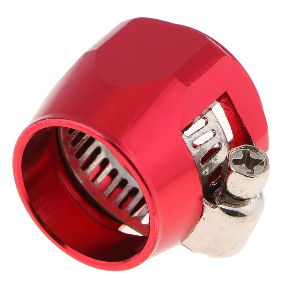 

10AN хомут для шлангов, концевой фитинг для топливного масла, красный алюминиевый сплав