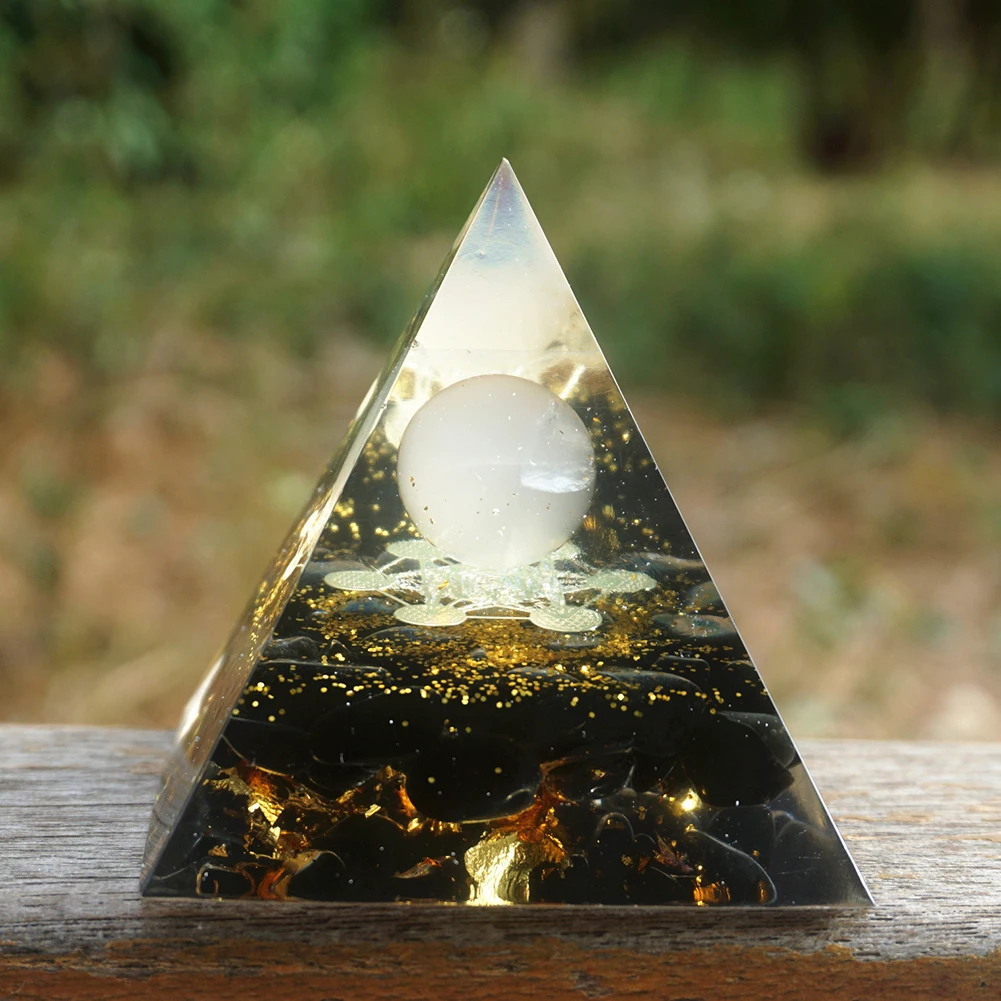 

60mm Copper Healing Rose Quartz Orgone Sphere Gift Home Decoration Office Reiki Energy Chakra Amethyst Crystal Obsidian Orgonite