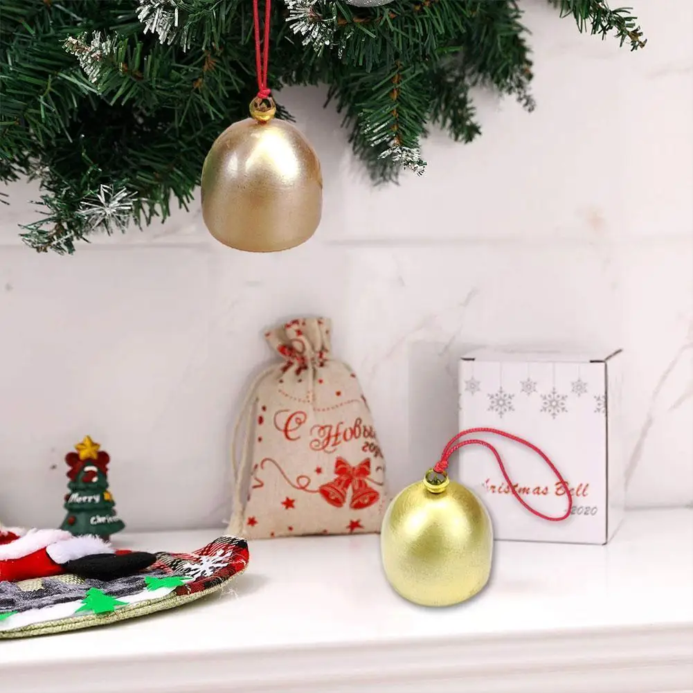 Рождественское украшение металлический колокольчик маленький подвеска на