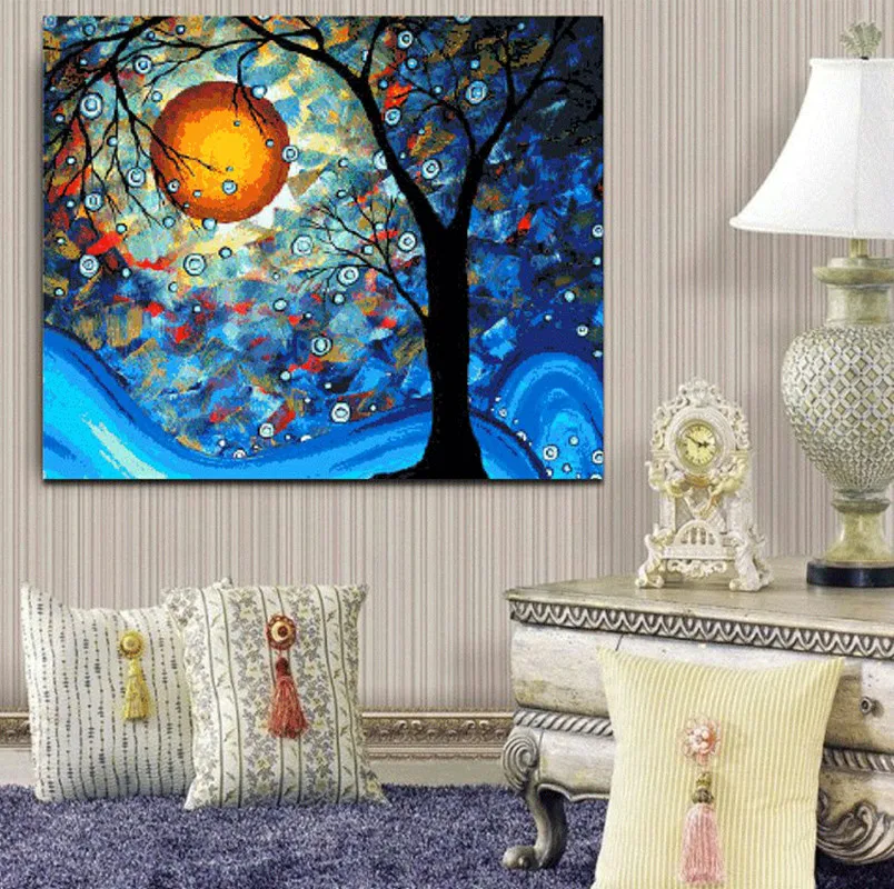 Набор для вышивки сделай сам наборы крестиком 11CT точные известные картины DMC Tree