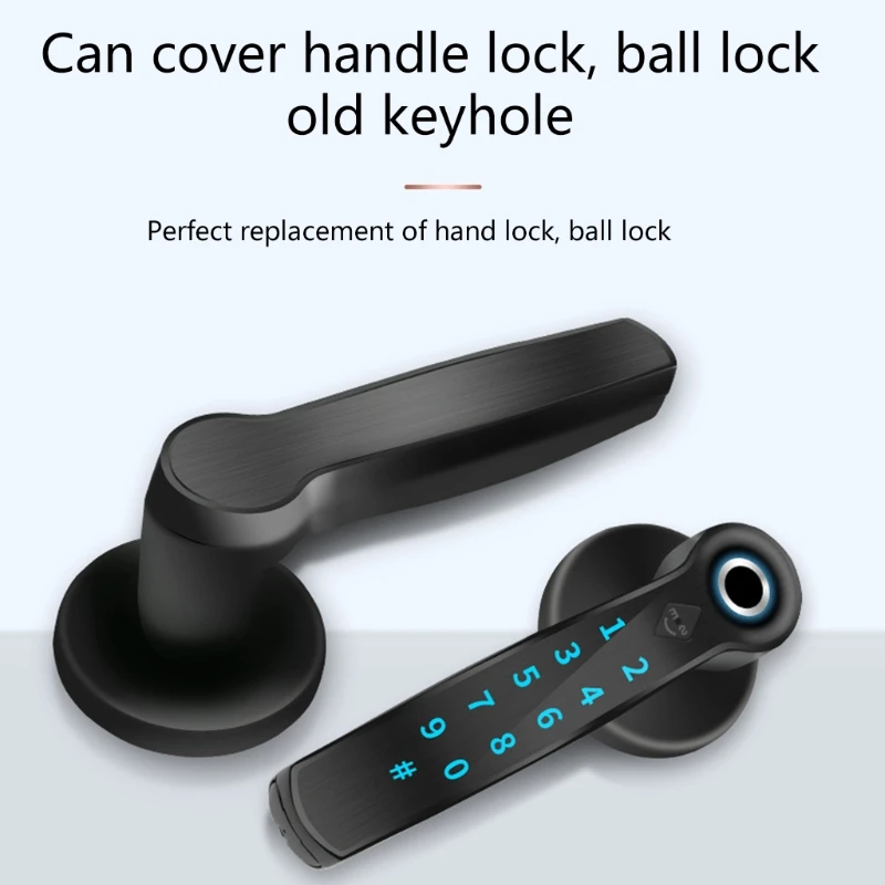 

4-IN-1 Smart Fingerprint Door Lock App Lock with USB Interface 4 x AAA Batteries (Not Included) for Home Hotel Office