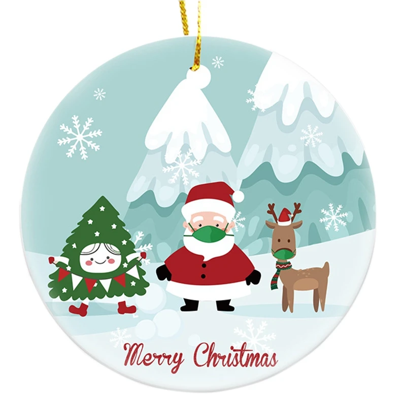 2020 Рождественская елка украшения Счастливого Рождества милый Санта 2 9 дюйма