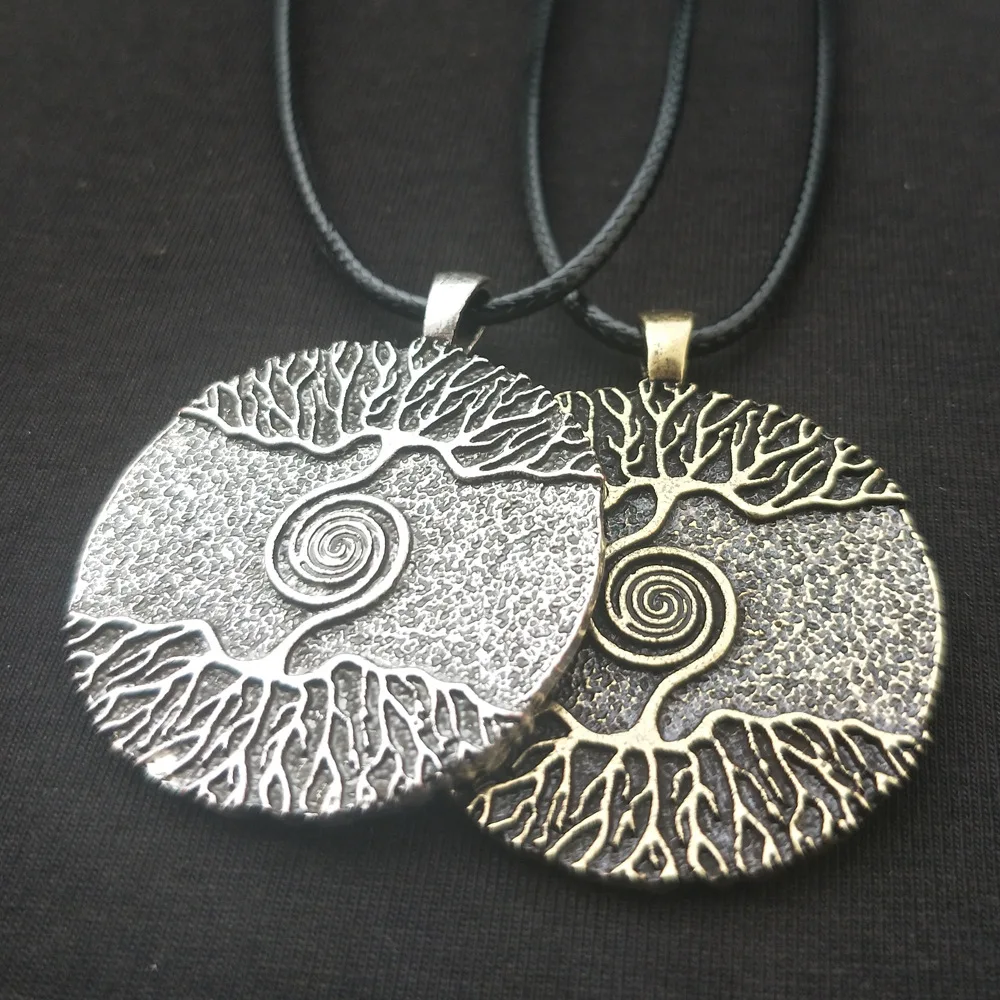 WICCA Дерево жизни Yggdrasil World Tree Шарм Северный талисман амулет викинга языческий кулон ожерелье Мужская Женская бижутерия