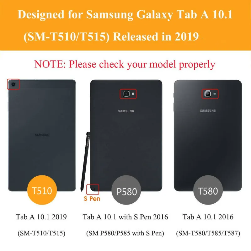 Чехол Capa для Samsung Galaxy Tab A 10 1 Премиум чехол подставка из искусственной кожи A6 &quot2016