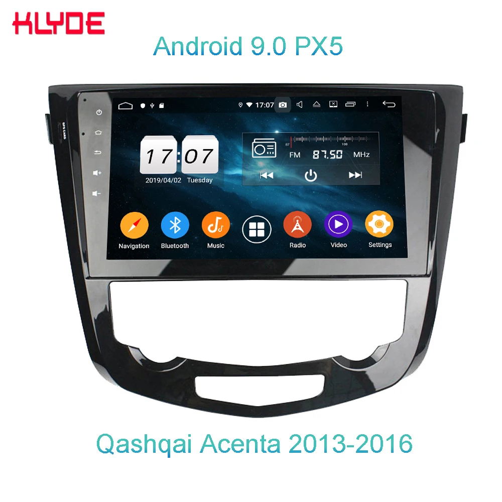 Android 9 0 8-ядерный Автомобильный мультимедийный плеер GPS-навигация для NI SSAN Qashqai AT