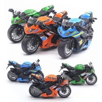 114 simulation motorcycle pull back model racing motorcycle with led music learning kids collection miniature ornaments toy