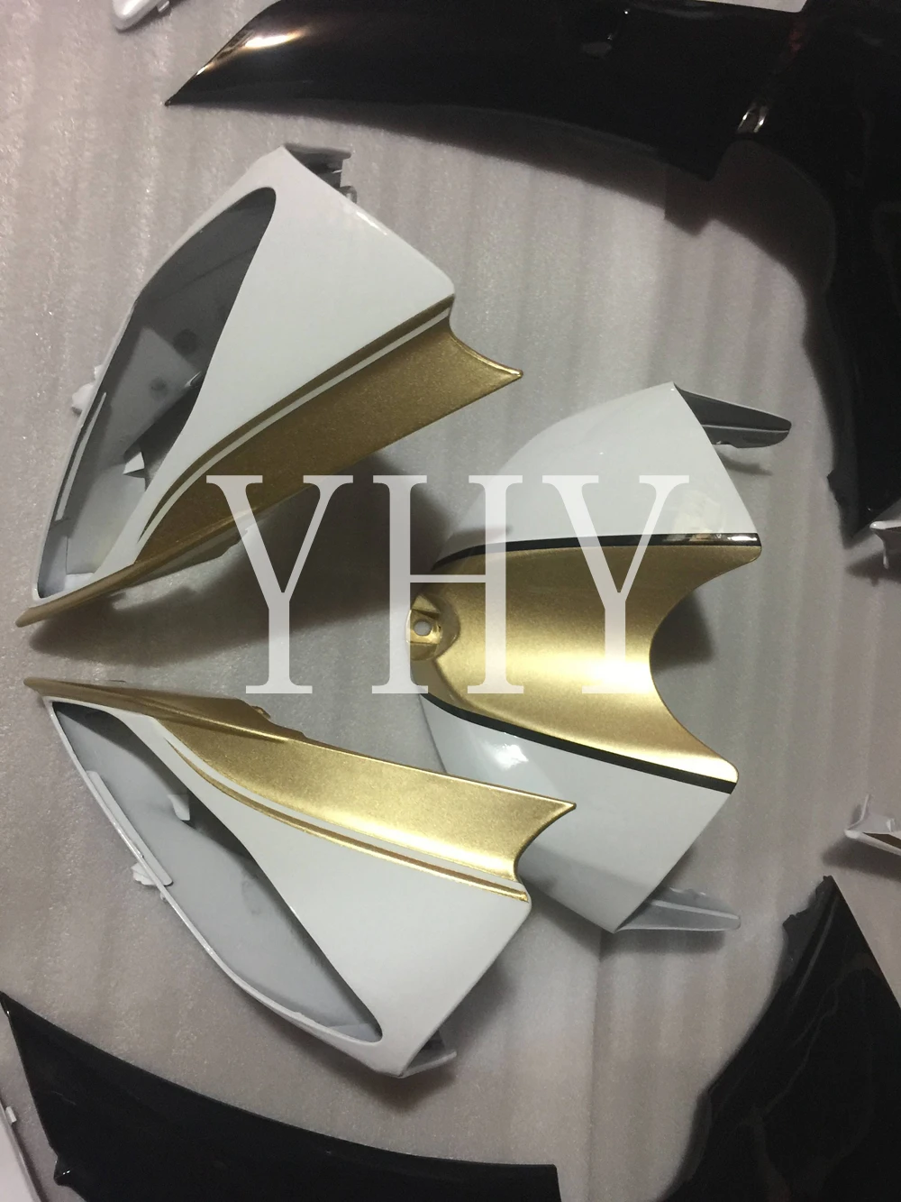 

Gold black white complete fairing kit set For Yamaha YZF-R6 2008-2012 Customizable ABS injection molding 2009 2010 2011