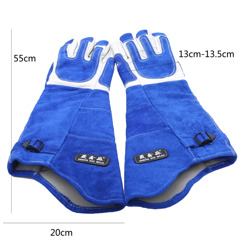 

Pet Animal Anti-bite Gloves Leather Protection Long Thick Leather Gloves Anti-snake Bite Anti-stab Rescue Station pet supplies