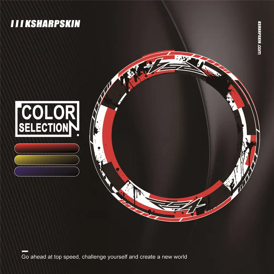 4 х Толстые края внешний обод наклейка полоса колеса наклейки подходят для всех