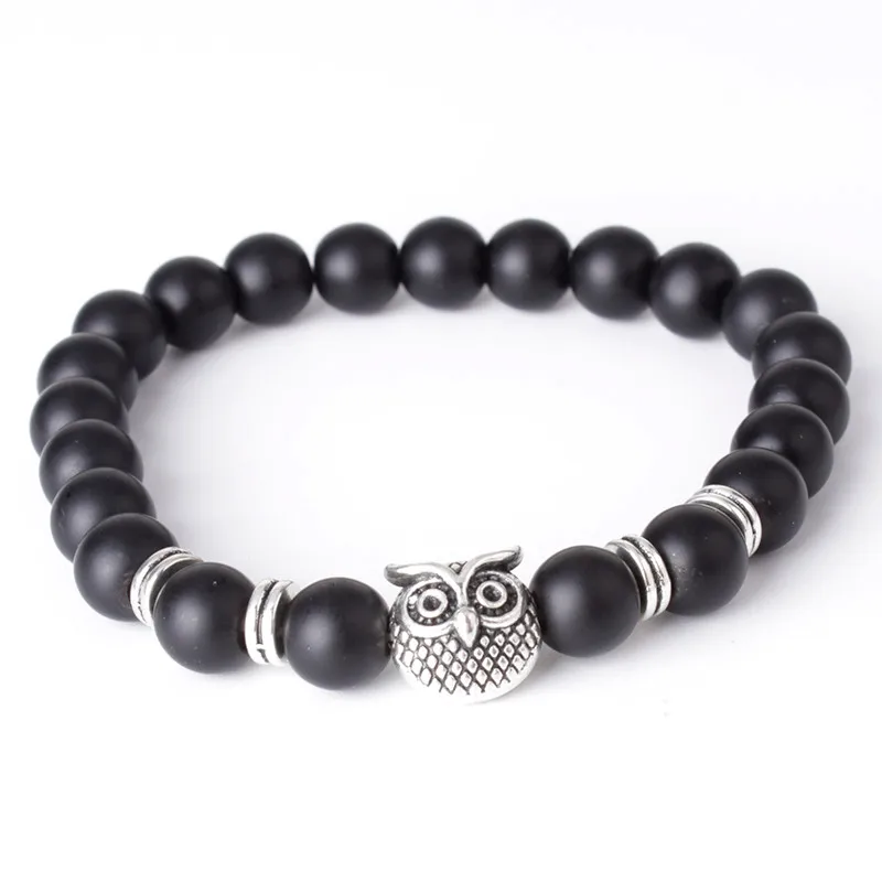 Натуральный белый камень Howlite золотой серебряный браслет Будды для мужчин и