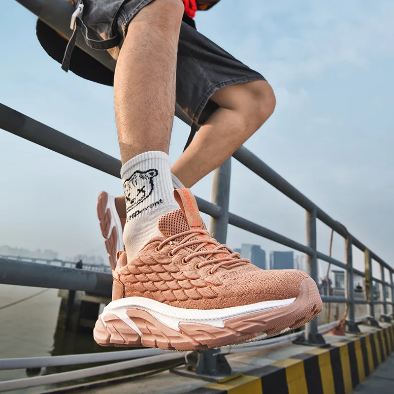 

Tourism Light Non-slip Luxurious Brand Comfortable Wear-resistant Shoes Men Handmade Low Cut Designer Men's Sneakers Hiking