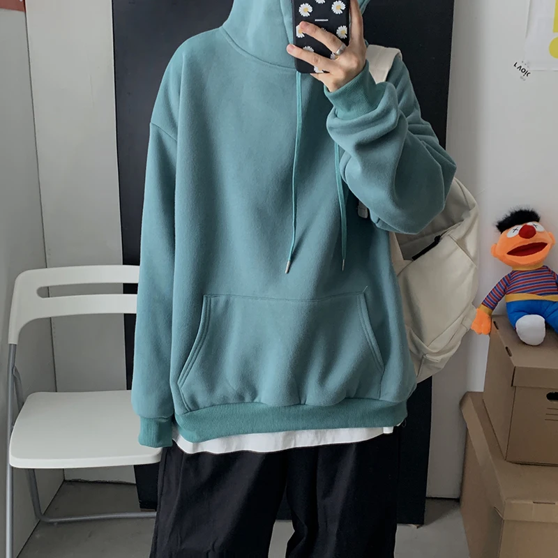 

2020 Men Streetwear Casual Cat Hooded Hoodies Mens Hip Hop Harajuku Sweatshirts Male Korean Fashions Black Hoodie INS