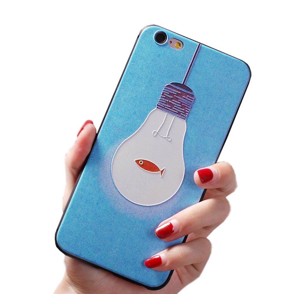 Eqvvol Emboss Pattern Case For iPhone X XS MAX XR Soft Silicone Animal Cartoon Phone Cover 7 8 6 6S Plus 5 Coque |