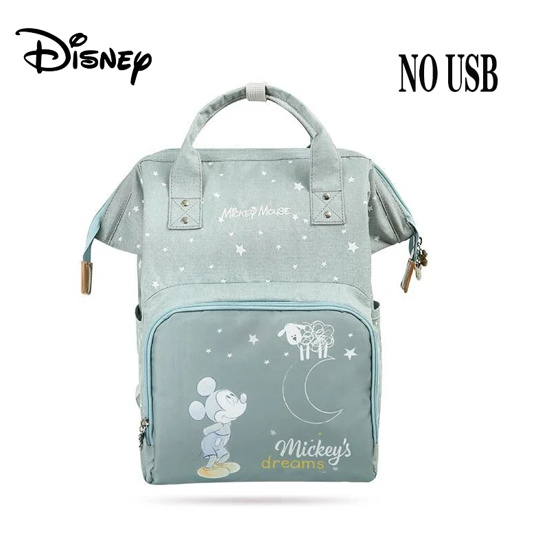 Disney детские сумки для подгузников мам сумка рюкзак коляски usb Водонепроницаемый