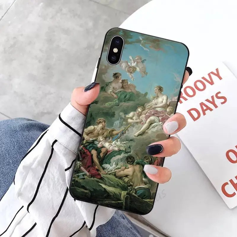 

art painting Birth of Venus self Phone Cases for iPhone 11 12 pro XS MAX 8 7 6 6S Plus X 5S SE 2020 XR