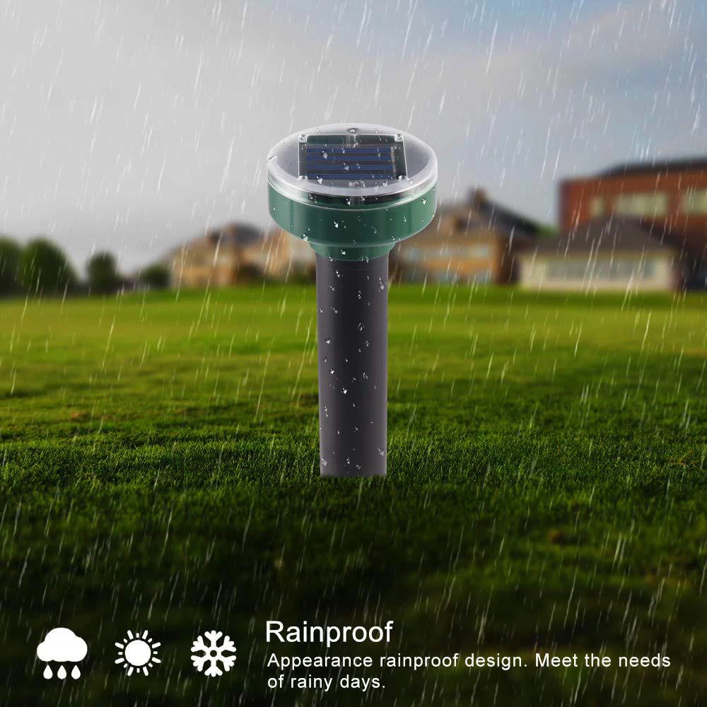 

Outdoor Solar Mouse Repellers Mole Rodents Rechargeable Waterproof Lawn