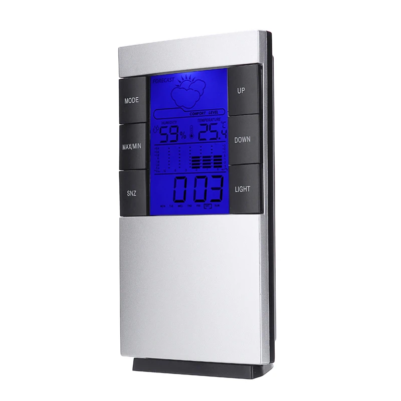 1 шт. многофункциональная ЖК Цифровая метеостанция бытовой гидрометр термометр