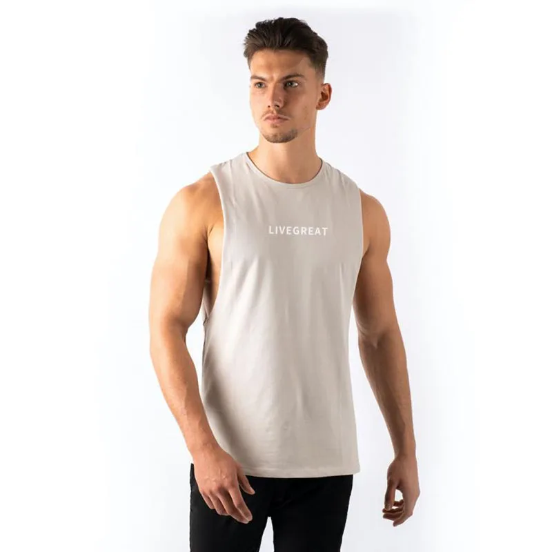 Спортивная одежда для мужчин майка с капюшоном бодибилдинг без рукавов