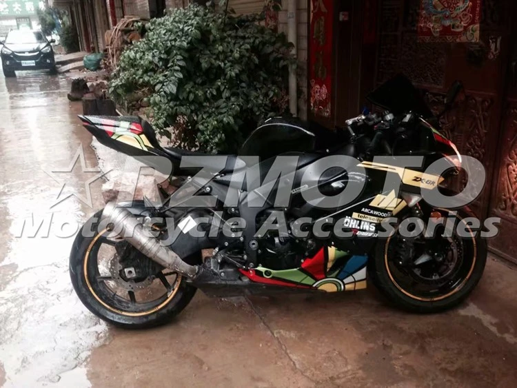 

Новый набор обтекателей для мотоциклов из АБС-пластика, подходит для Kawasaki Ninja ZX6R 636 2009 2010 2011 2012 г., комплект обтекателей 09-12, индивидуальный, Ра...