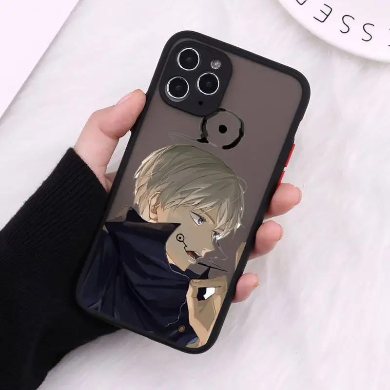 

IU Jujutsu Kaisen Phone Case matte transparent soft TPU For iphone 7 8 11 12 plus mini x xs xr pro max Candy Color cover