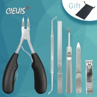 manicure tools kit pedicure nail clipper cutter set nipper pedicur cuticle scissors ingrown toenail correction podiatry dropship