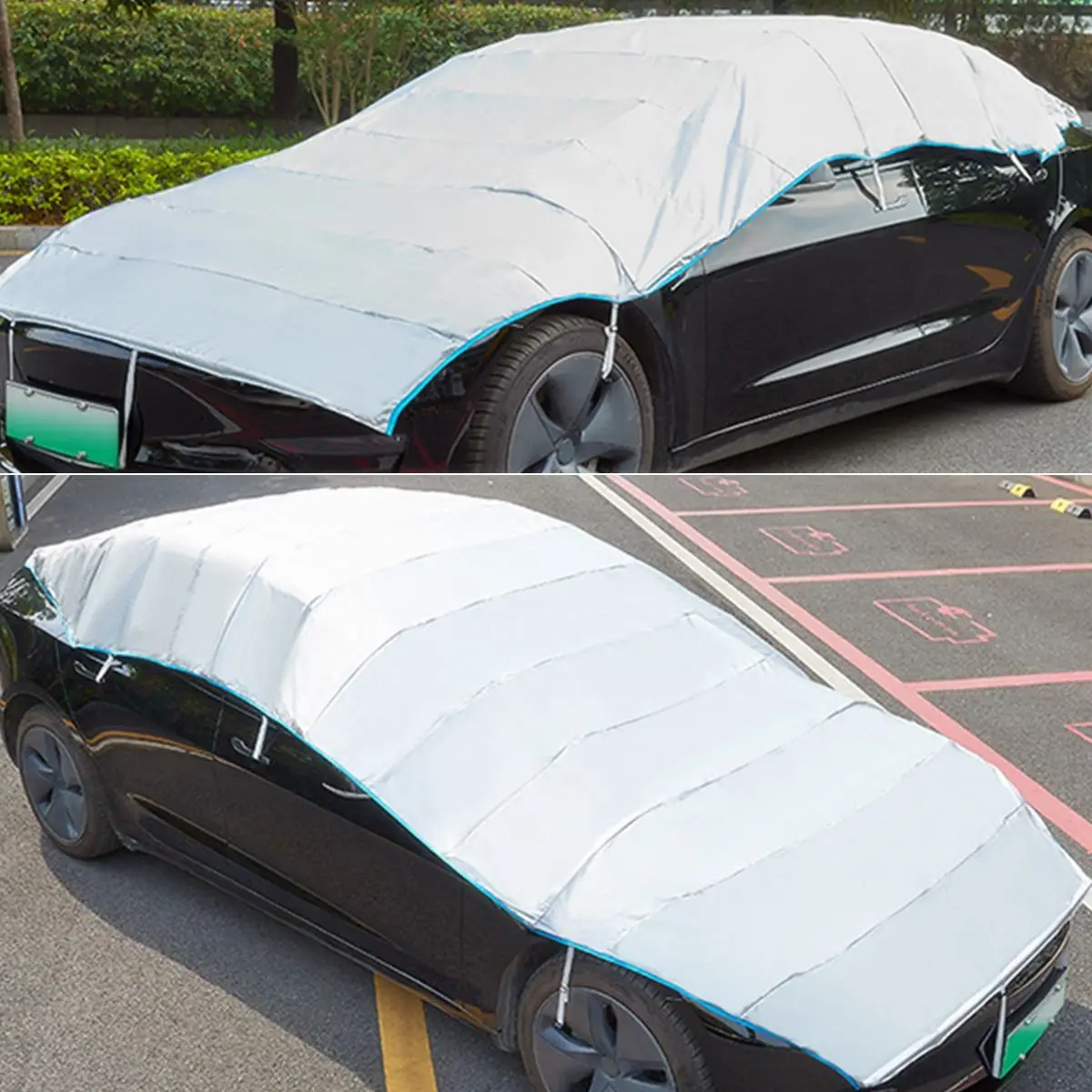 

Tesla Model 3/S/X/Y Auto Retractable Car Cover Car Folding Portable Car Protective Awning Car Umbrella Shade