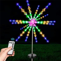 outdoor solar firework starburst lights 112 led solar garden meteor shower fairy garland lights with remote for christmas party