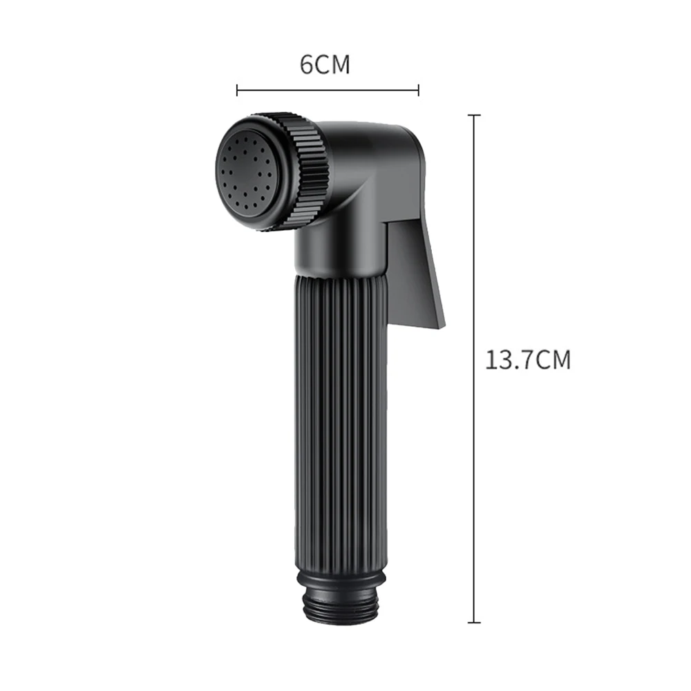 

High Quality Black Bidet Spray Shower Set With 2M Telephone Hose Holder Portable Cloth Diaper Sprayer Faucet Bathroom Accessorie