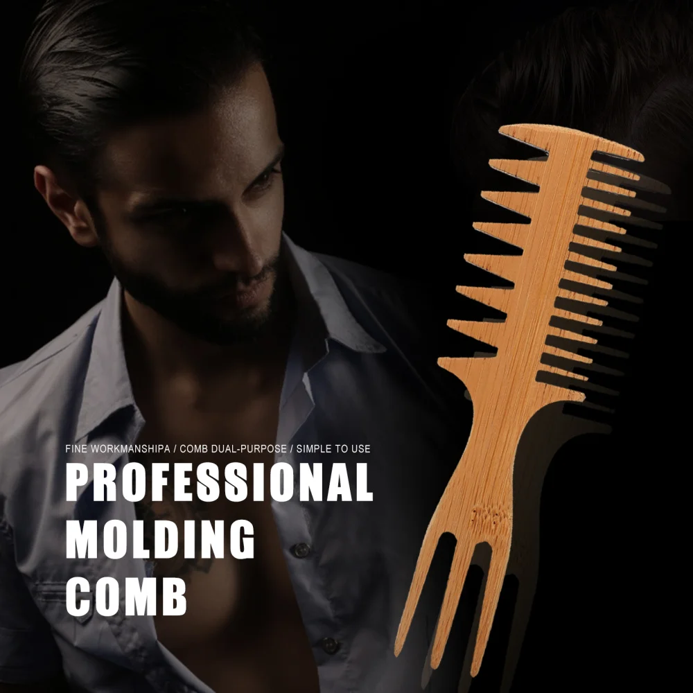 

Bamboo Hairpin Hairdressing Comb Practical Hairstyling Comb Oil Head Hair Comb