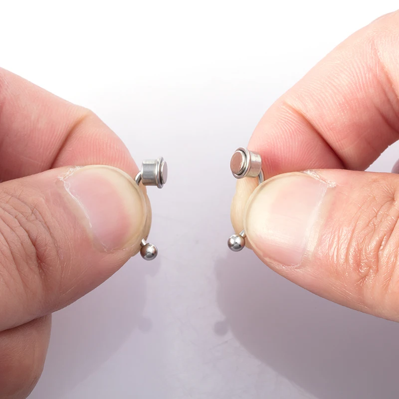 1 шт. поддельные магнитные кольца носа серьги-гвоздики многоразовые