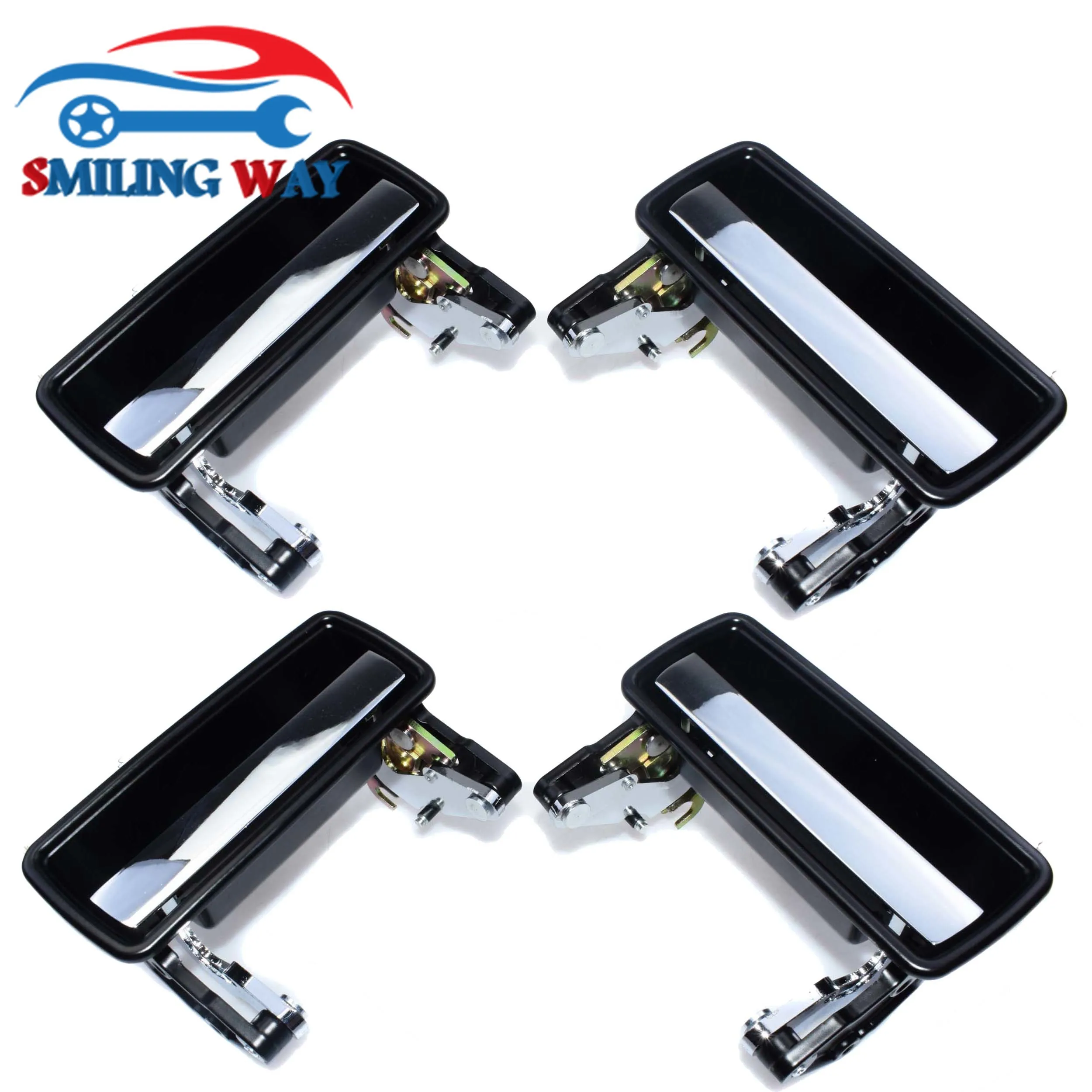 Хромированная Наружная ручка двери передняя задняя левая правая LH RH для Volvo 240 244