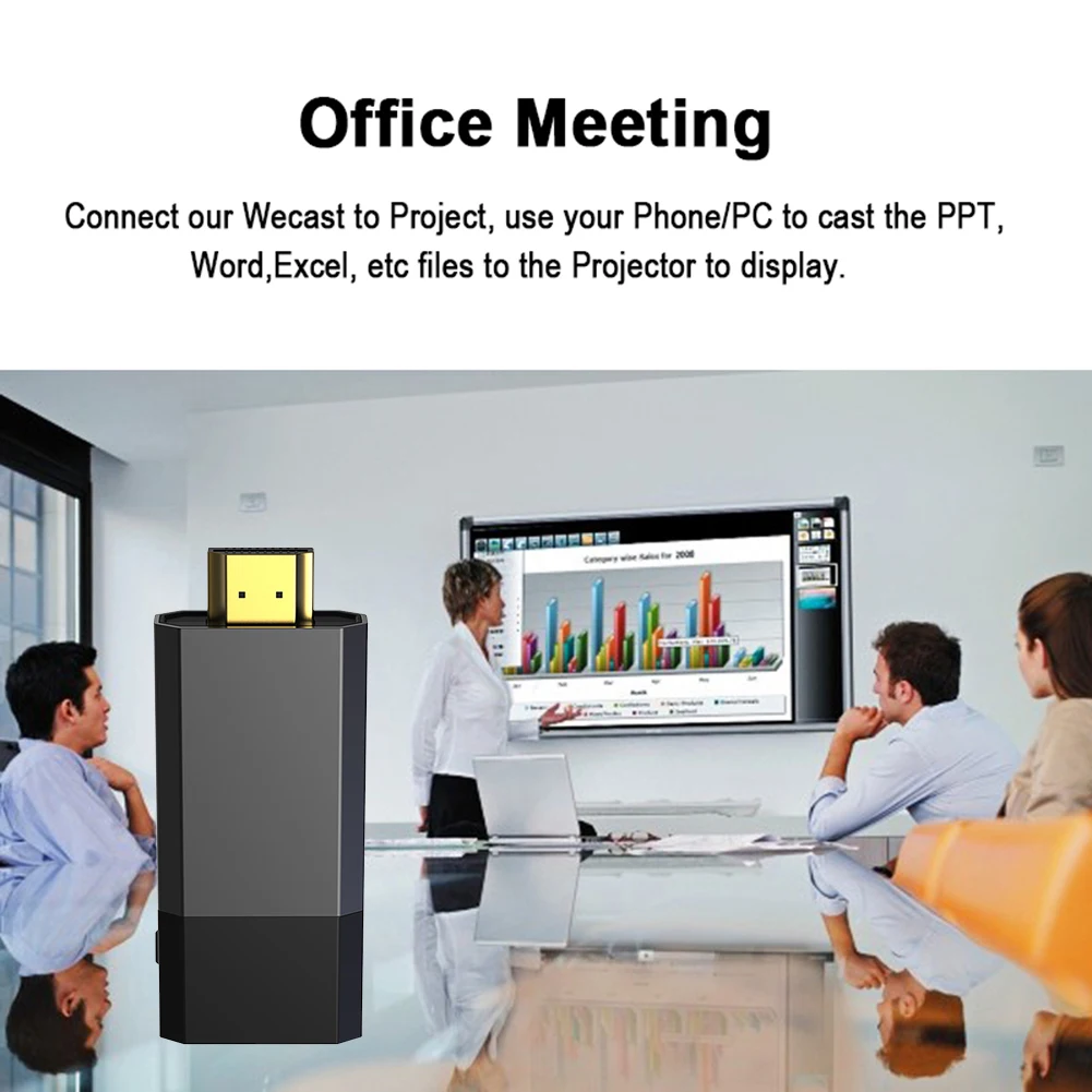 Practical Stick Smart Wireless Receiver WiFi Display Dongle Screen Mirroring Share HDMI-compatible for iPad | Электроника