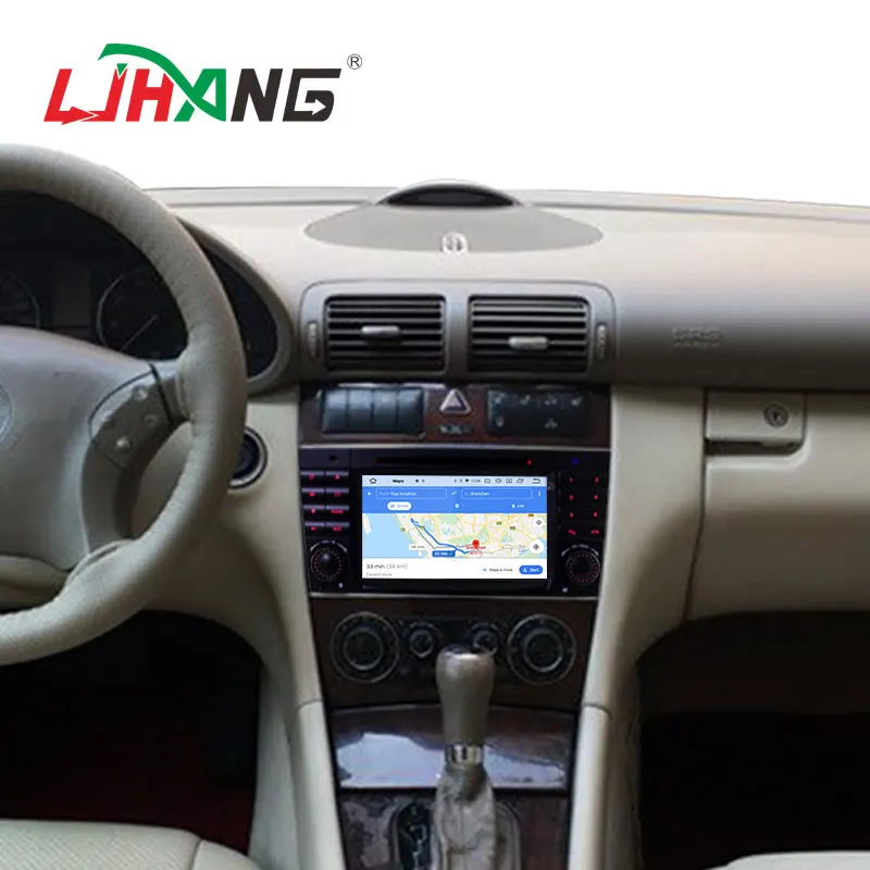 LJHANG Android 10 Автомобильный мультимедийный плеер для Mercedes Benz W203 CLK200 CLK22 C180 GPS