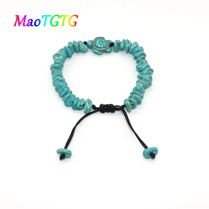 Белые Черепаховые браслеты с бирюзой для женщин и мужчин индивидуальные браслет