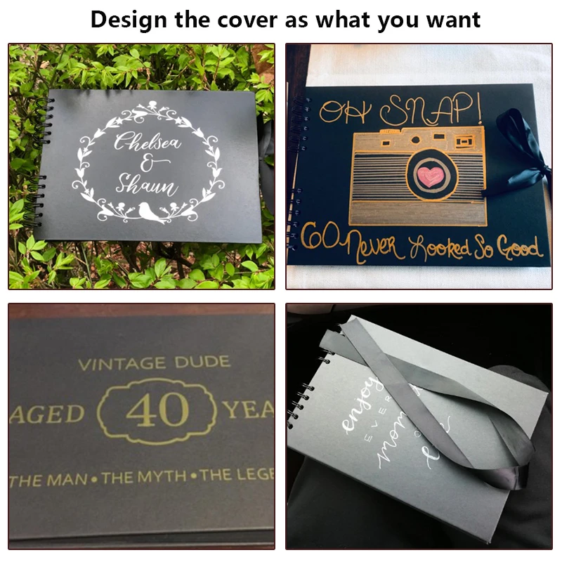 Фотоальбомы 80 страниц книги памяти Ремесло Книга Рождественский подарок DIY