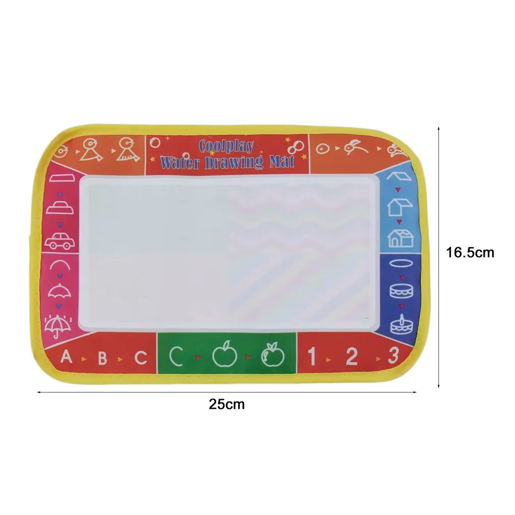 

Hot! 25*16.5cm Kids Baby Write Draw Paint Water Magic Doodle Mat Children Play Mat With Magic Pen Painting Christmas Gift New