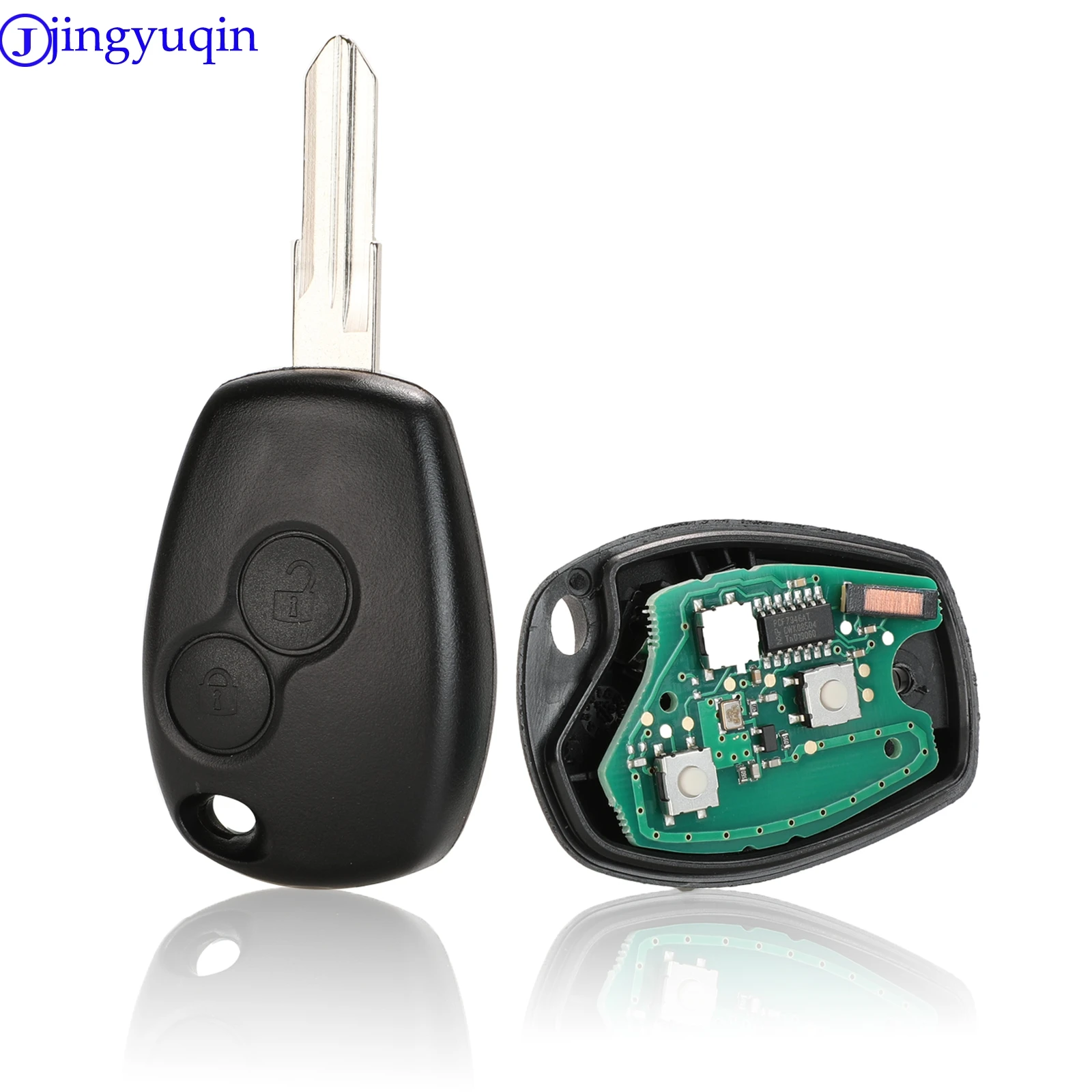 jingyuqin Car Remote Key Костюм для Renault Megane Modus Clio Kangoo Logan Sandero Duster PCF7946 / PCF7947 Чип|Ключ от авто| |