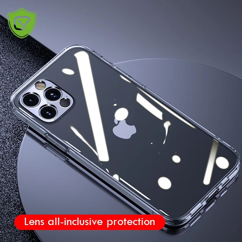 

Camera Lens Protection Cover For iPhone 12 Pro Max Case Soft Clear Silicone For iPhone 12 Mini 6.1 6.7 5.4 Shockproof Back Cover