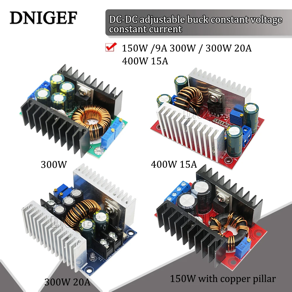 DC-DC 150W /9A 300W / 300W 20A/400W 15A с драйвером постоянного тока для светодиода Boost, преобразователь, понижающий преобразователь, модуль питания