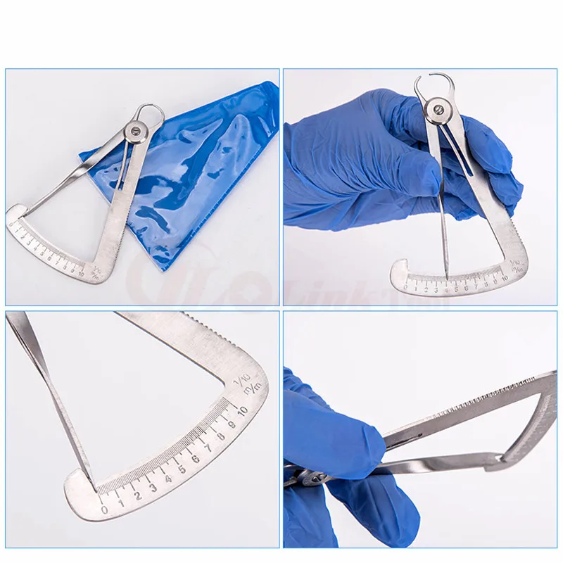

Dental Gauge Caliper Dentist Tools Dental Caliper For Metal/Wax Dental Lab Measuring Tool 0-10mm Vernier Caliper
