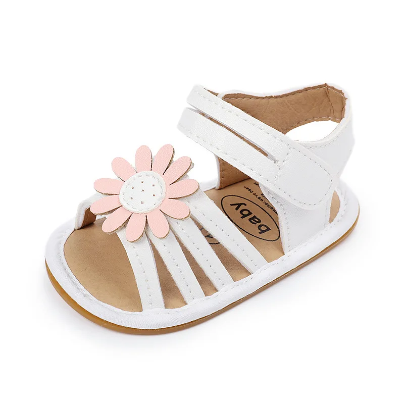 

Summer Baby Toddler Shoes for Girl Cartoon Rubber Sole Sandals Prewalker Newborn Fashion Pu First Walkers