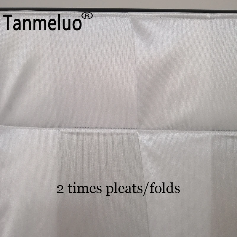 Белые прозрачные тканевые шторы из ледяного шелка Висячие Фотофон свадебные