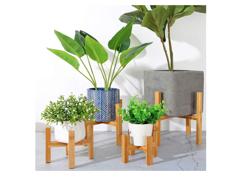 Прочные Деревянные Кашпо Горшок Лотки цветочный горшок держатель сильный