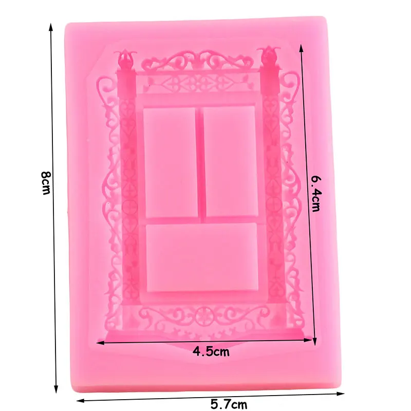 3D Window Cake Border Silicone Molds DIY Relief Cupcake Topper Fondant Decorating Tools Candy Clay Chocolate Gumpaste Mould | Дом и сад