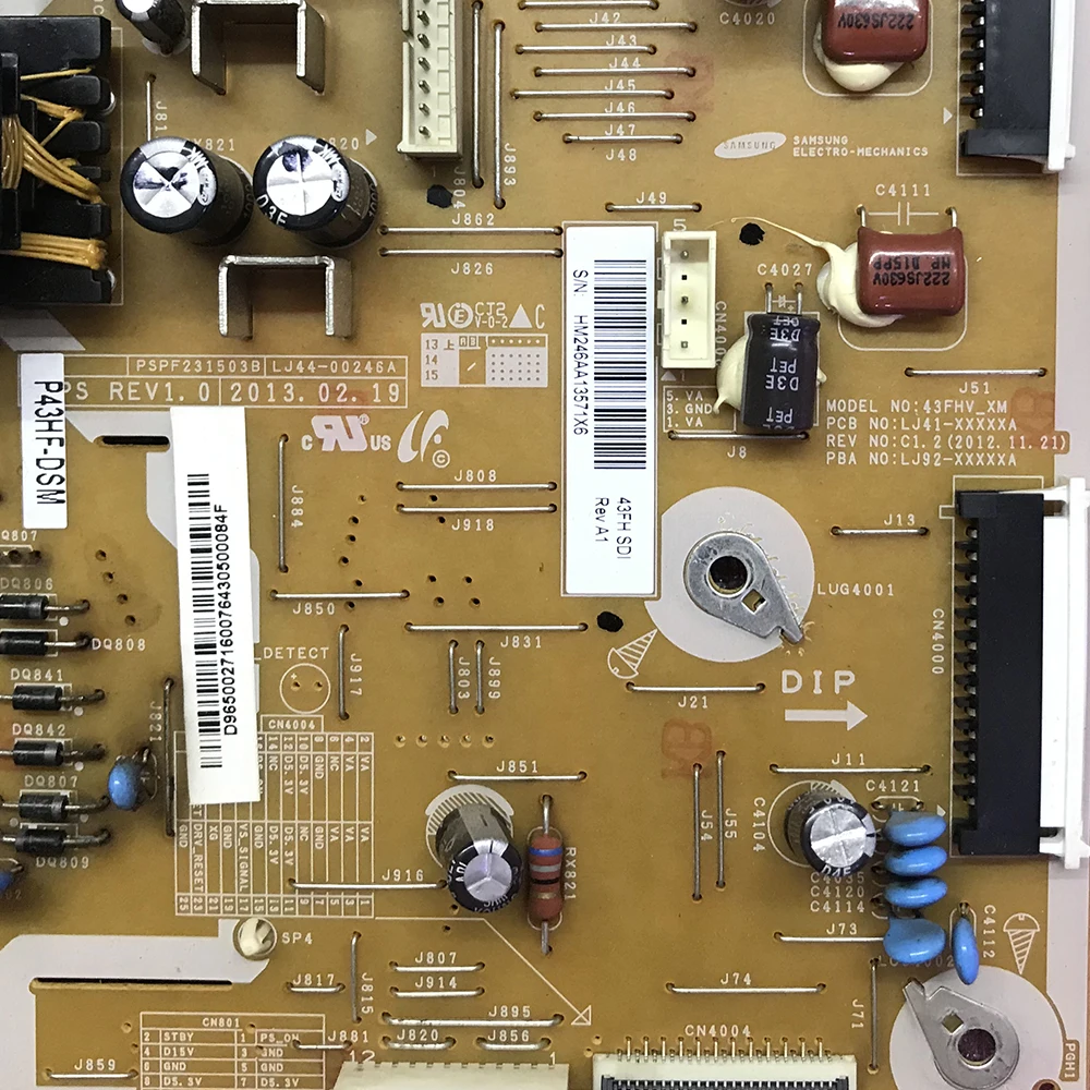 Плата питания для телевизора PSPF231503AB BN44-00598A P43HF_DSM оригинальный блок - купить по