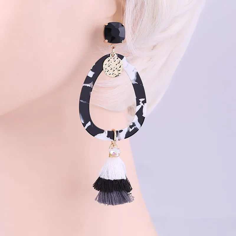 Tassel Earrings Resin Pendients Drop For Women Water Drip Brand Jewelry Wholesale | Украшения и аксессуары