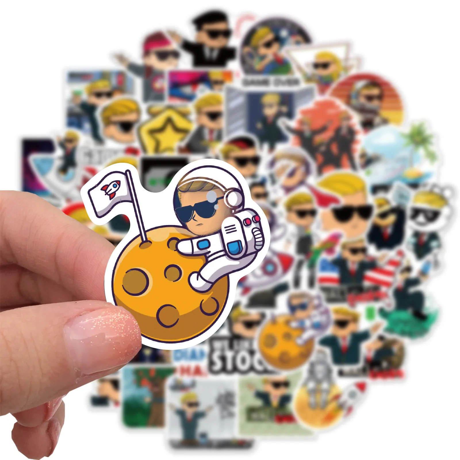 

50 шт., Наклейки для ставок на Уолл-стрит s для ноутбука книги автомобиля мотоцикла скейтборда велосипедного чемодана наклейка на шлем наклей...